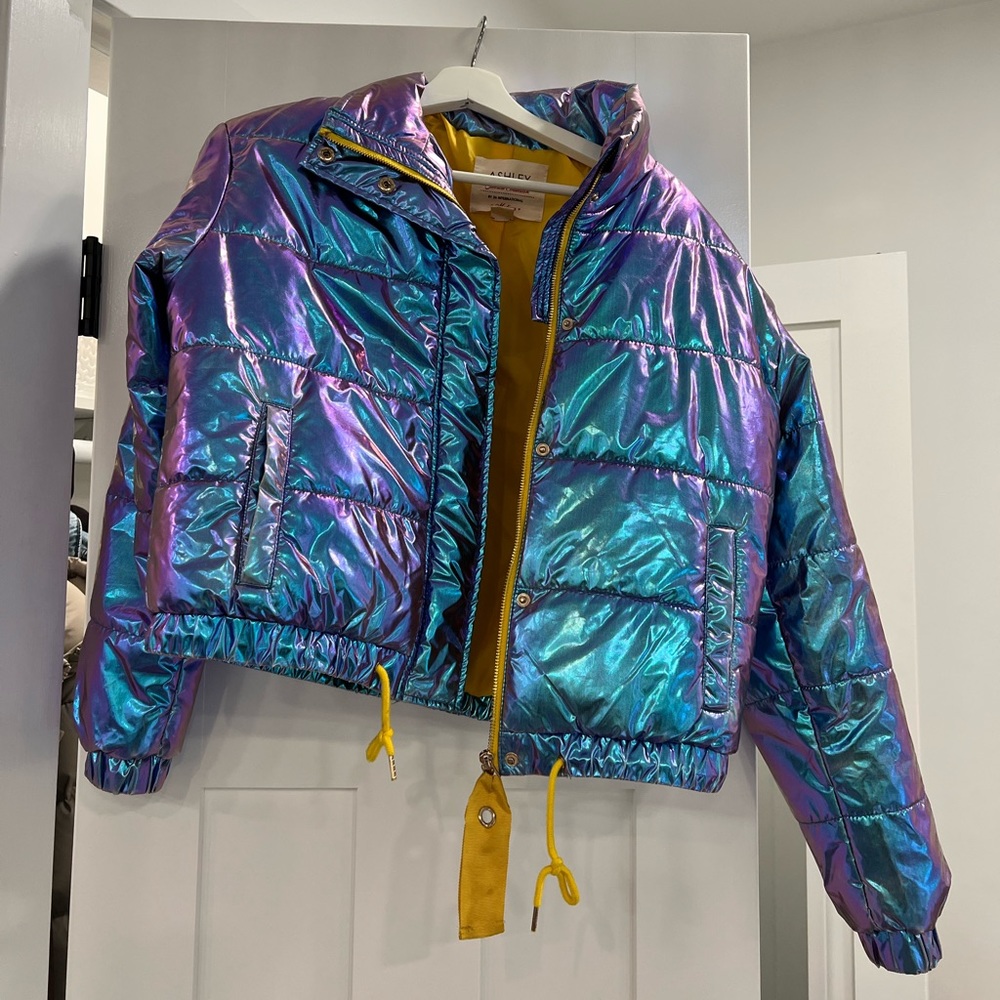 Cool metallic winter puffer